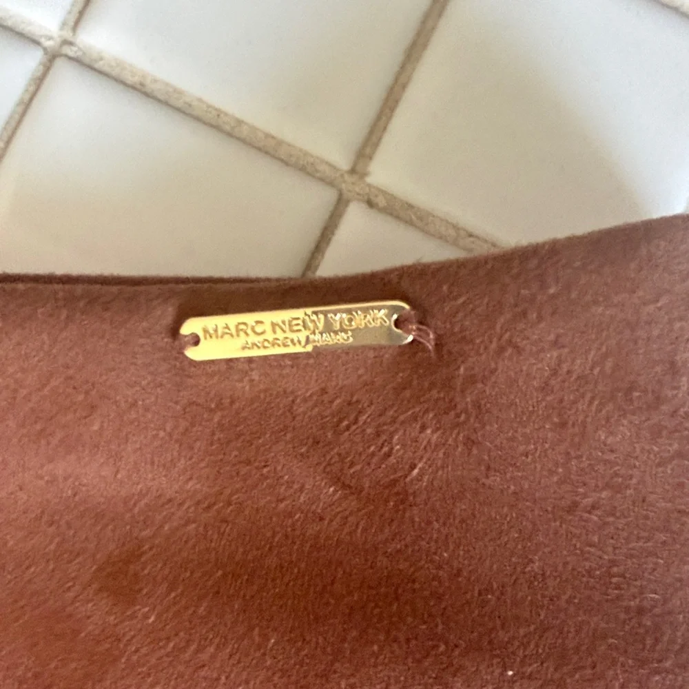 Marc New York Brown Faux leather Pencil Skirt- worn‎ a few times